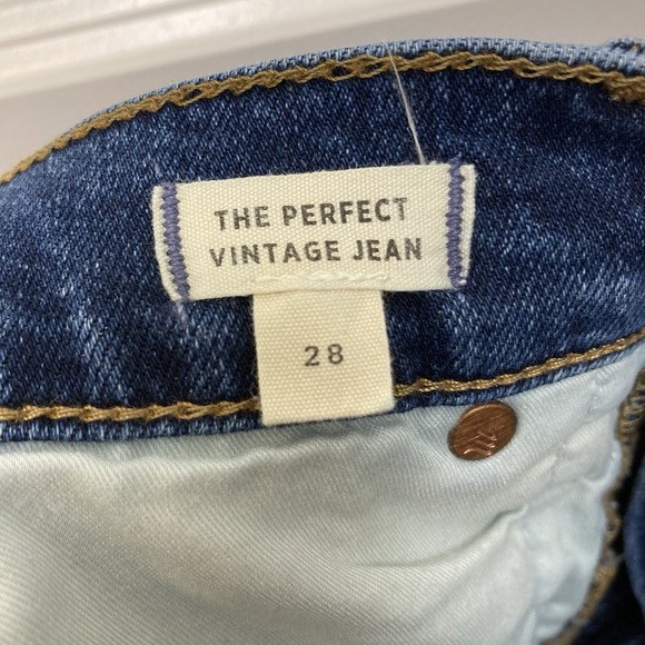 Madewell Perfect Vintage Jean Arland Medium Wash Blue Denim Womens 28 - Picture 7 of 9